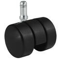 Professional 38mm Polyamide Hard Castor Wheels For Trolleys & Furniture - 5Pcs