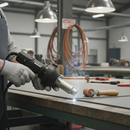 Premium Hot Air Plastic Welding Gun Kit with Adjustable Temperature, 1300W/1500W Power and Versatile Nozzles for PVC Repairs