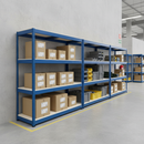 Heavy Duty Industrial Shelving 1980mm High | 400kg Per Shelf | Blue Melamine | UK Warehouse Racking