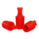 Silicone Ribbed Plugs for Powder Coating & Masking - 100 Pack