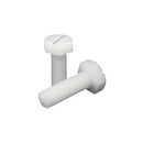 Hex Head Slotted Screws DIN 933 – Natural Nylon For Secure Fixing