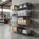 Chrome Wire Shelving Extension Bay - 1820mm High - 300kg Capacity - Expand Your Storage