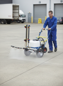 Professional 60L Heavy Duty Pedestrian Sprayer with Adjustable Boom and Triple Nozzle System for Sports and Lawn Applicati...