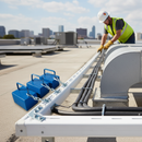 Premium Counterbalance Anchors for Portable Goal Posts - Heavy Duty Weight with Galvanized Chain and Bracket - Main Produc...