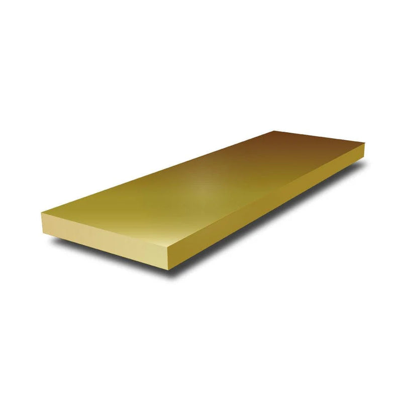 Brass Flat Bar - 38.1mm x 25.4mm