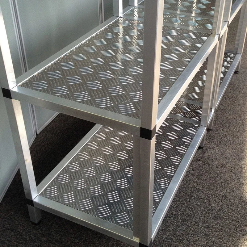 Aluminium Checker Plate / Five Bar Treadplate - 2500mm x 1250mm x 1.5mm