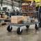 100mm Pressed Steel Swivel Castor with Black Rubber on Polypropylene Wheel - 75kg Load Capacity
