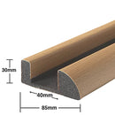 Heavy Duty Wood Effect Foam Under Door Seal | Fits 3–30mm Gaps  | Draught & Dust Protection For Internal Doors