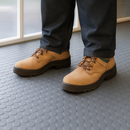 Heavy-Duty Non-Slip Rubber Flooring Roll – R11 Slip Rated, Oil-Resistant Safety Matting with Studded Penny Pattern – Custom Length Industrial Grade