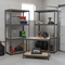 2x Premium Shelving Units - 1600mm High & 1x Heavy Duty Workbench - 1200mm Wide - Grey