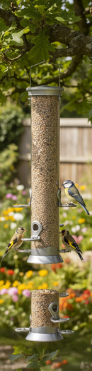 Premium Heavy Duty Seed Feeder with Polycarbonate Tubing and Squirrel Resistance - Available in Multiple Sizes - Main Prod...