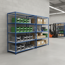 1830mm Melamine Shelving Unit | 200kg Capacity | Blue Industrial Racking UK