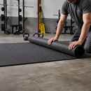 Premium 8mm Heavy Duty Rubber Gym Flooring with Black-Purple Fleck Design for Durability and Safety - Full Roll Coverage -...