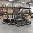 Heavy Duty Industrial Shelving 2200mm High 500kg Capacity - Grey Steel Warehouse Racking UK