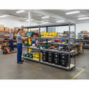 3x Heavy Duty Shelving - 1800mm High - Grey with 8x 37L Plastic Storage Boxes