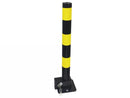 ProGuard Steel Folding Parking Post – Heavy Duty Anti-Theft Bollard | Space Saver & Security