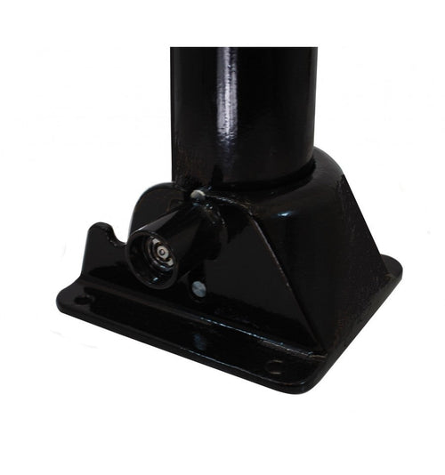 76mm Black & Yellow Fold Down Parking Post With Integral Lock & Chain Eyelet