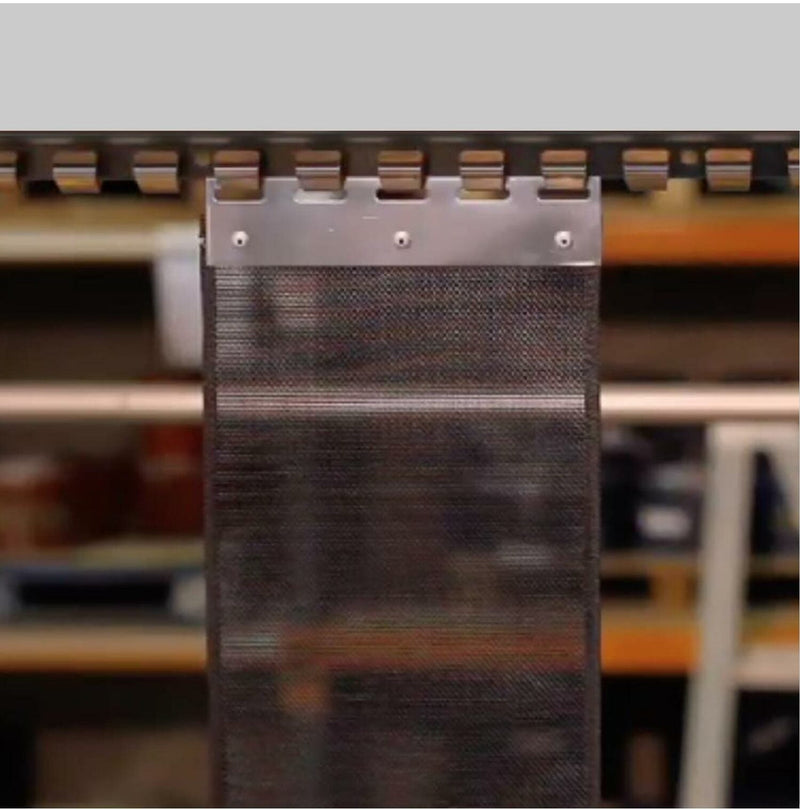 Dark Slate Gray Hook On Fly Mesh Curtain Strips Linear Metre