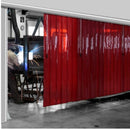Dark Slate Gray Welding Strip Curtains Red (Hook-on)
