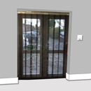 Gray FlyMesh Insect Strip Curtains (Hook-on)