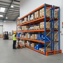 3x Heavy Duty Industrial Shelving - 2440mm High - 400kg Capacity - Steel Construction