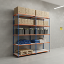 Heavy Duty Melamine Shelving 3050mm High 340kg Capacity - Extra Tall Industrial Racking Unit