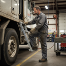 Heavy Duty Underbody Access Steps for Commercial Vehicles - Robust Galvanized... - Detail View