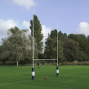 Premium 9m Socketed Steel Rugby Posts with 2mm Thickness and Stabilizing Sockets - Main Product Image