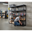 Heavy Duty Plastic Shelving Unit - 1760mm High - 20kg Capacity - Charcoal