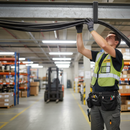 Premium Reusable Velcro Hook and Loop Fastening Solution for Insulation, Cable Management, and DIY Projects in Grey - Deta...