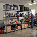 Heavy Duty Garage Shelving - 1600mm High - 500kg Load Capacity - Grey