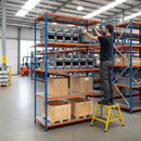 Heavy Duty Industrial Shelving - 2440mm High - 340kg Capacity - Steel Construction