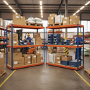 Heavy Duty Industrial Shelving System - 2440mm High - 800kg Capacity - Chipboard