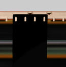 Heavy-Duty Solid Black PVC Strip Curtains – QuickMount Kit for Privacy, Dust & Draft Control