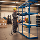 Heavy Duty Shelving 1600mm High | 280kg Per Shelf | Boltless MDF | Blue Steel | UK Garage & Workshop Storage