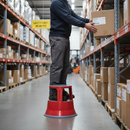 Heavy Duty Steel Kick Step with Anti-Slip Treads - 150kg Capacity