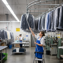 Garment Carrying Pole - Detail View