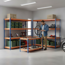 Premium Industrial Shelving & Workbench Bundle - 1800mm High & 1600mm Wide