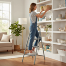 Premium Grey Step Stool - 3 Tread for Easy Access