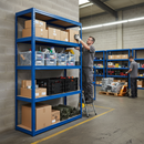 Heavy Duty Industrial Shelving - 1800mm High - 200/280kg Capacity - Blue