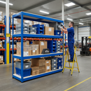 Premium 2440mm Heavy Duty Melamine Shelving | 400kg Capacity | Blue Racking UK