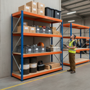 Heavy Duty Industrial Shelving Unit - 2440mm High - 400kg Capacity - 5 Tier Chipboard Racking