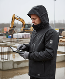 Professional Waterproof Manchester Shell Jacket with EN SPEC 343 Certification and Versatile Hood Options - Main Product I...