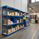 3x 1980mm Heavy Duty Melamine Shelving | 400kg Capacity | Blue Racking UK