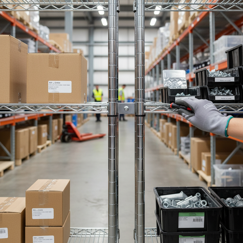 Chrome Wire Shelving Bay Connectors Pack | Buy Online UK