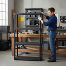 Premium Plastic Shelving - 1330mm High - 20kg Capacity - Charcoal