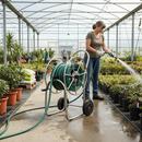 Premium Heavy Duty Hose Reel Carrier for 80 m x 19 mm (3/4 Inch) Hose - Durable Stainless Steel Construction - Detail View