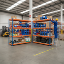 Premium Heavy Duty Garage Shelving 2200mm High | 500kg Capacity | Boltless Grey Steel Racking UK