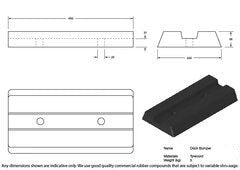 Tyre Cord Dock Bumper 450 x 230 x 56mm