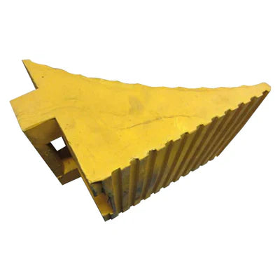 Yellow Wheel Chock - 280 x 196 x 186mm